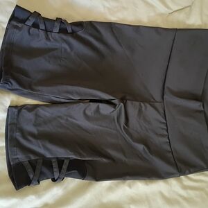 Black Shorts with Side Tie Detail